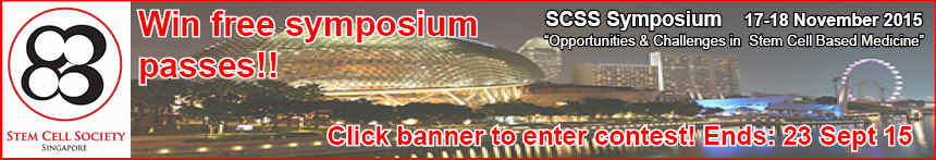 Enter to win free registration to Stem Cell Society Singapore Symposium 2015